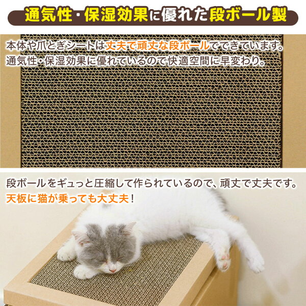 つめとぎ 猫 爪とぎ ダンボール 爪研ぎ ダンボールハウス 段ボール 爪とぎハウス かわいい おしゃれ 爪磨き 爪みがき 爪研ぎ 段ボールハウス ネコ ねこ ペット キャットタワー キャットハウス 肉球 窓付き 頑丈 丈夫